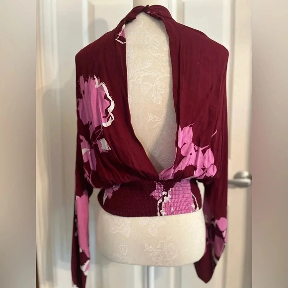 Free People Say You Love Me‎ Blouse floral boho top NWT - Picture 8 of 14